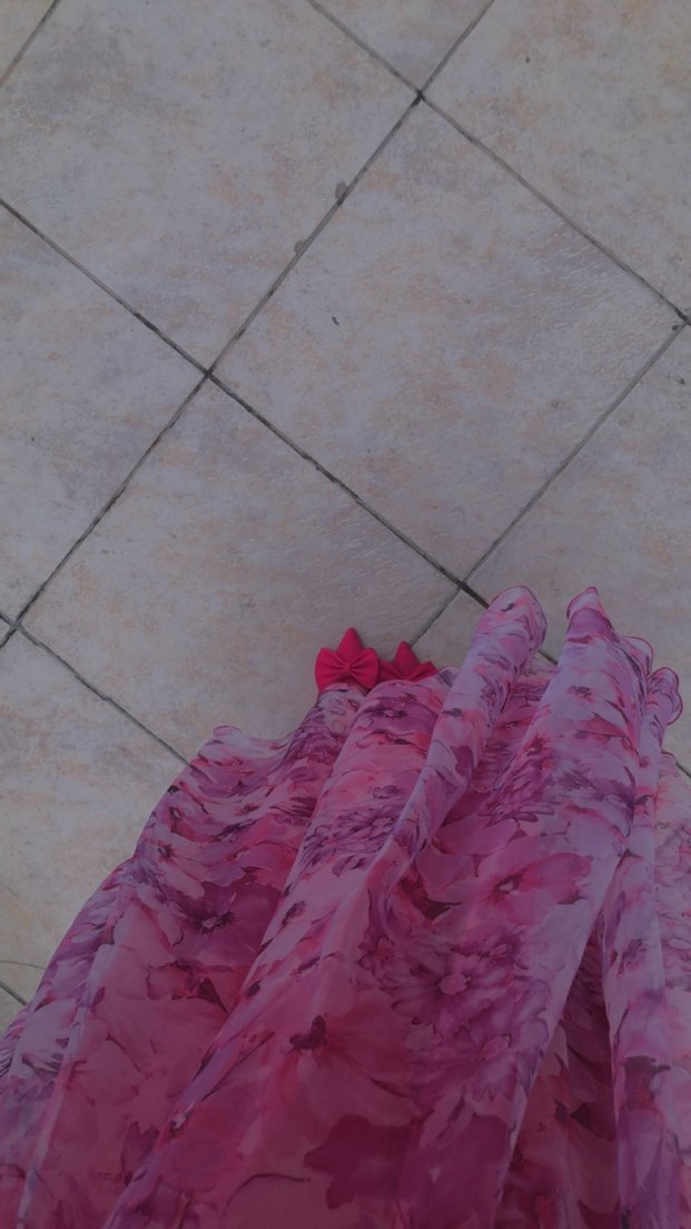 Pembe Fiyonklu İnce Topuklu Kadın Abiye Ayakkabı - Görsel 2