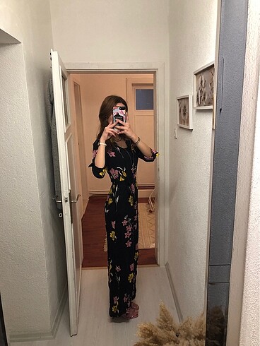 Mango çiçekli elbise - Görsel 3