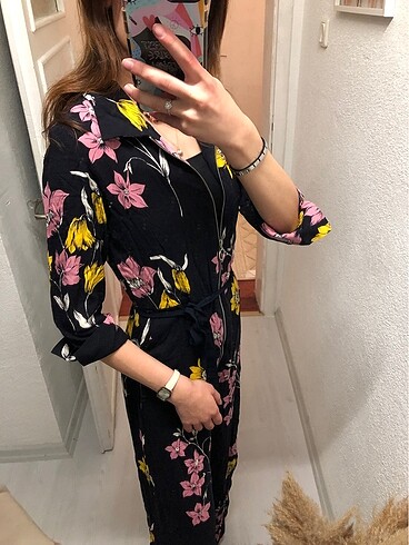 Mango çiçekli elbise - Görsel 5