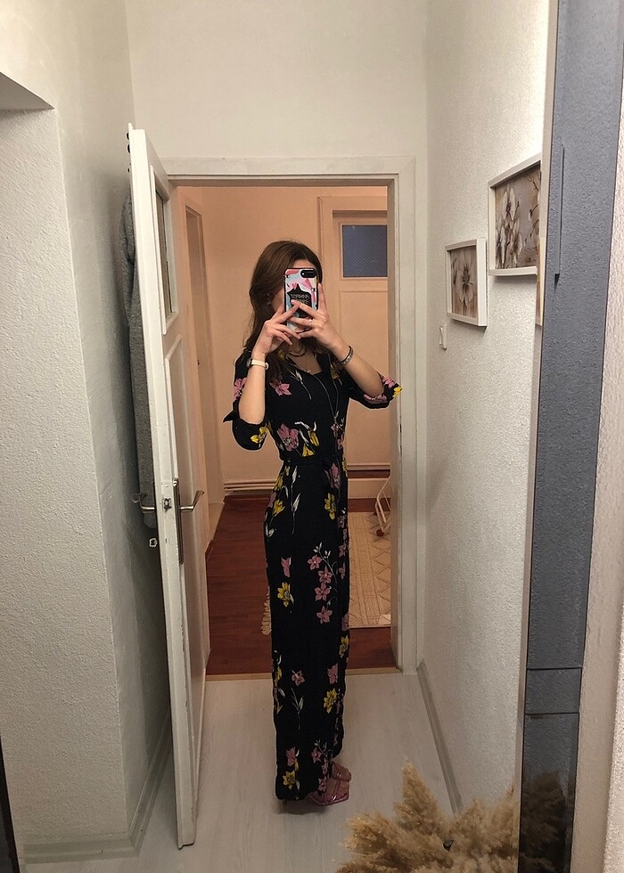 Mango çiçekli elbise - Görsel 3