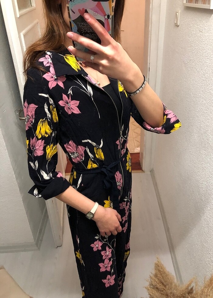 Mango çiçekli elbise - Görsel 5