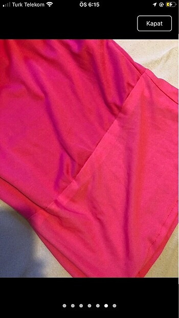 Pembe mini elbise - Görsel 6