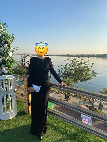 Siyah simli abiye