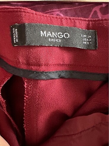 34 Beden Mango Havuç Pantolon