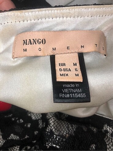 m Beden Mango Dantelli Elbise