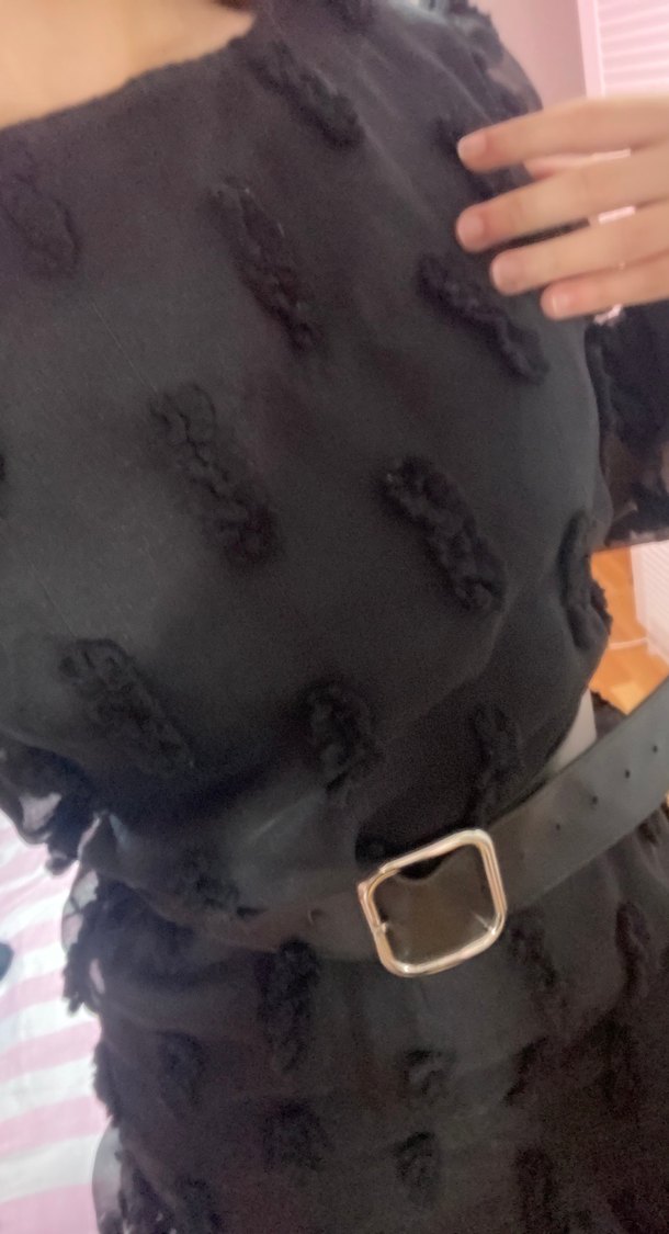 Kemerli elbise - Görsel 4