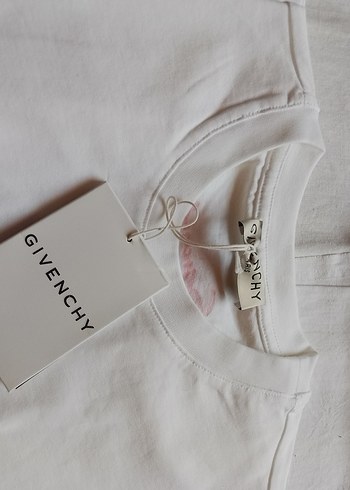 s Beden Givenchy Beyaz Baskılı Kısa Kollu Tişört