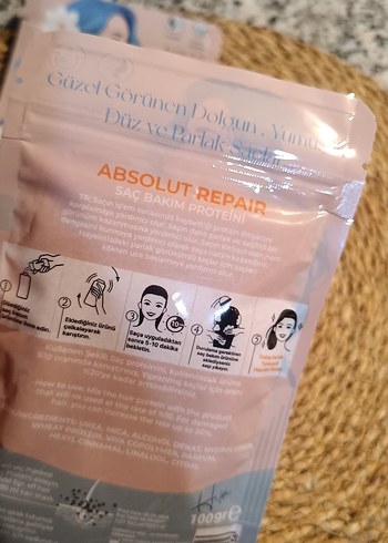 laxe saç proteini 2 adet + lastik toka - Görsel 3