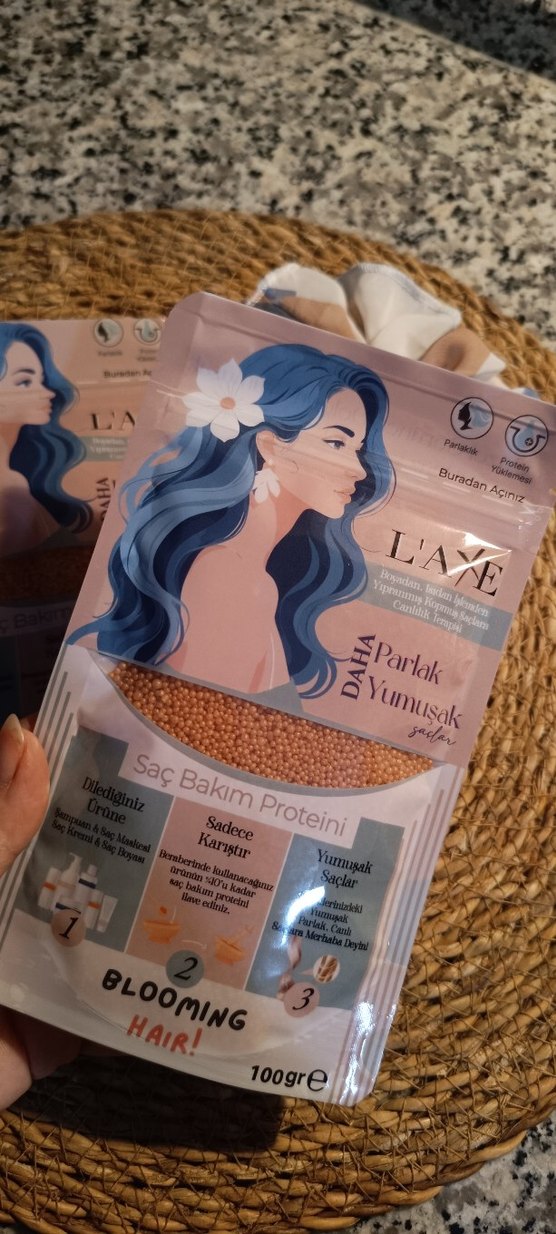laxe saç proteini 2 adet + lastik toka - Görsel 4