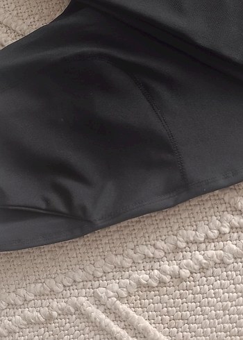 Siyah Kadın Velcro Detaylı Spor Tayt - Görsel 3