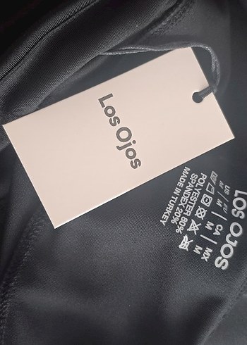 Siyah Kadın Velcro Detaylı Spor Tayt - Görsel 7