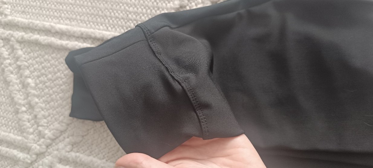 Siyah Kadın Velcro Detaylı Spor Tayt - Görsel 5