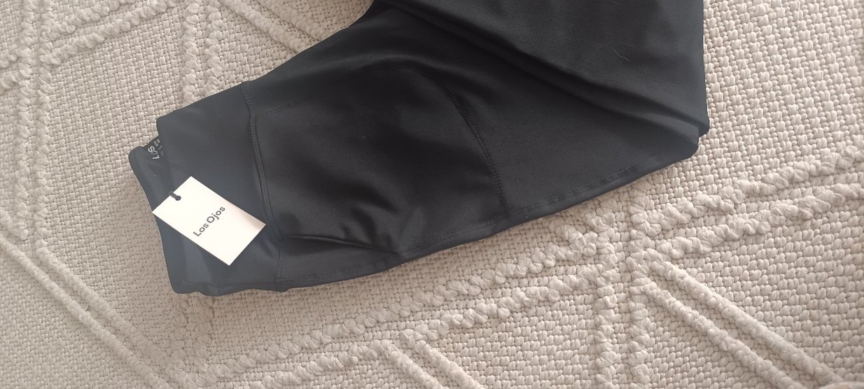 Siyah Kadın Velcro Detaylı Spor Tayt - Görsel 3