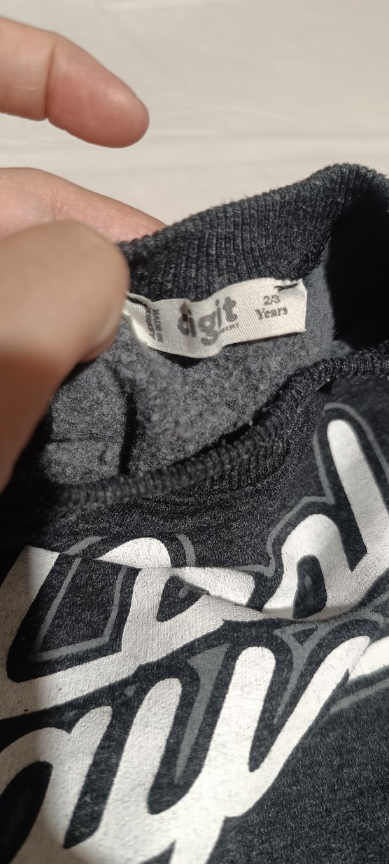 Erkek Gri Baskılı Fermuarlı Eşofman Takımı - Görsel 3