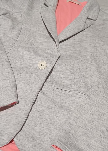 Gri Düğmeli Ceket S beden - Görsel 2
