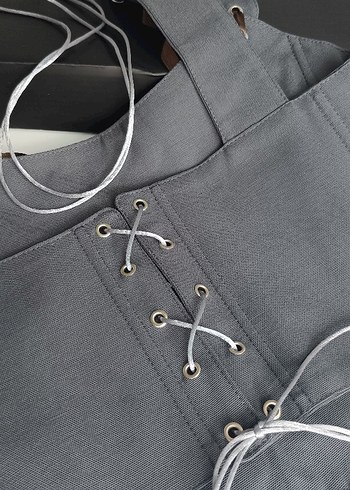 Kadın Gri Çift Taraflı Paisley Desenli Bustiyer - Görsel 2