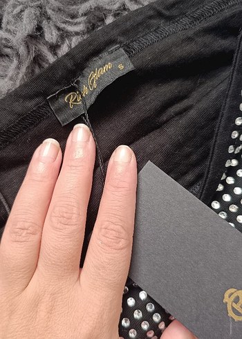 taş işlemeli askılı crop sıfır etiketli - Görsel 3