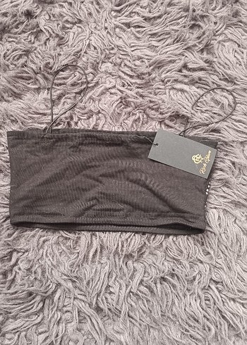 taş işlemeli askılı crop sıfır etiketli - Görsel 5