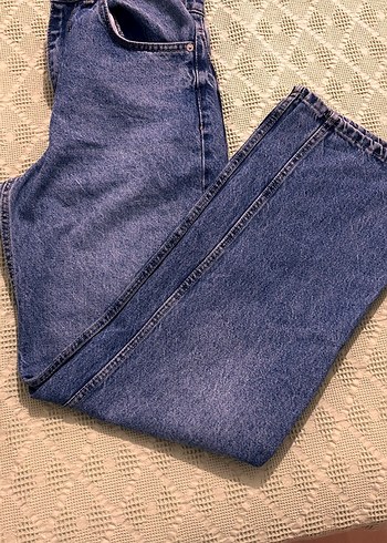 Bol Kesim Kot Pantolon - Görsel 3