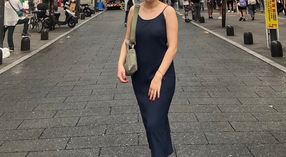 Lacivert Fitilli Uzun Triko Elbise - Görsel 3