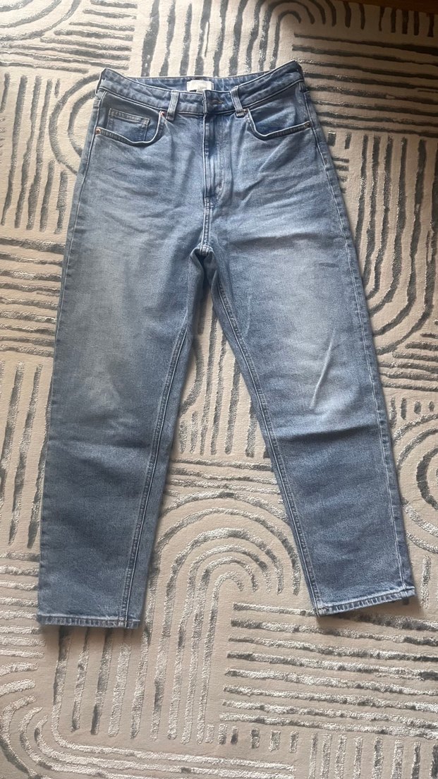 Kadın Mavi Denim Regular Fit Jean - Görsel 3