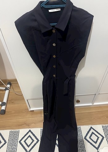 Düğmeli Lacivert Kadın Gömlek - Görsel 2