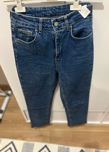 Kadın Mavi Denim Regular Fit Jean - Görsel 4