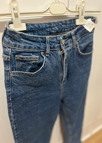 Kadın Mavi Denim Regular Fit Jean - Görsel 2