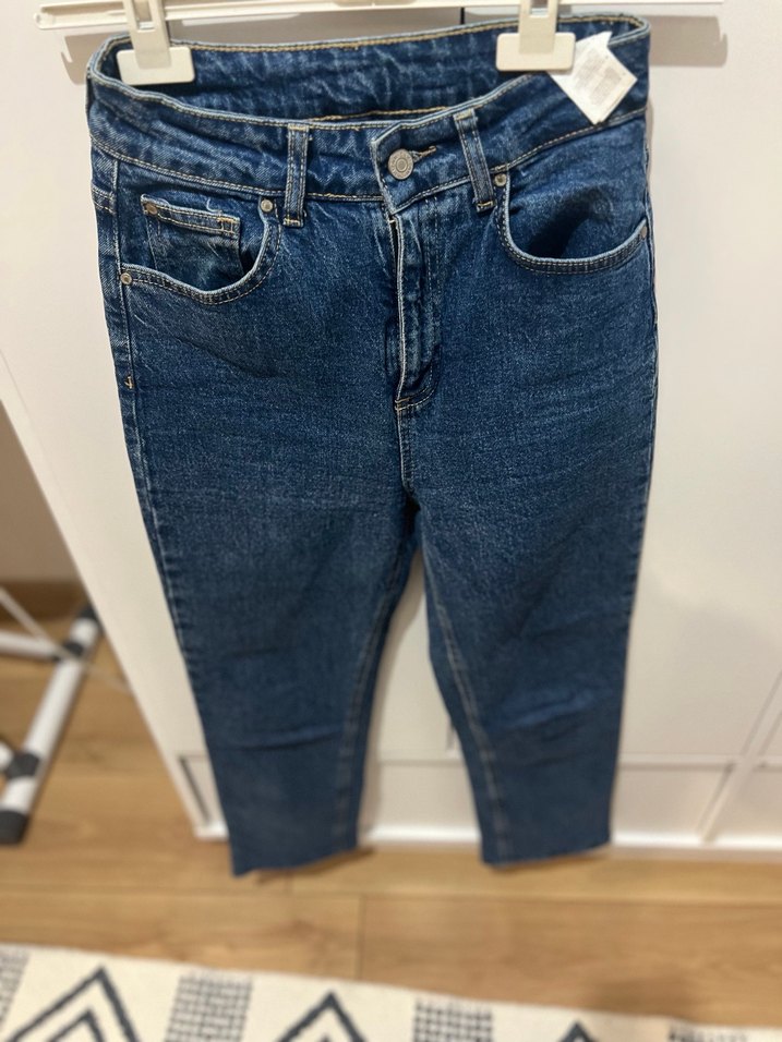 Kadın Mavi Denim Regular Fit Jean - Görsel 4