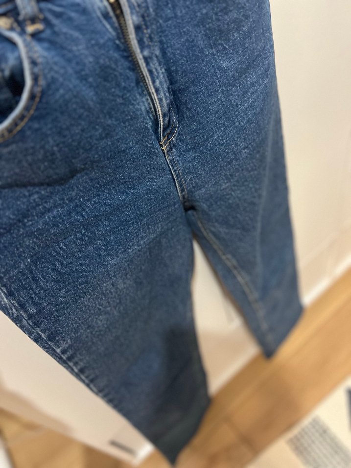 Kadın Mavi Denim Regular Fit Jean - Görsel 3