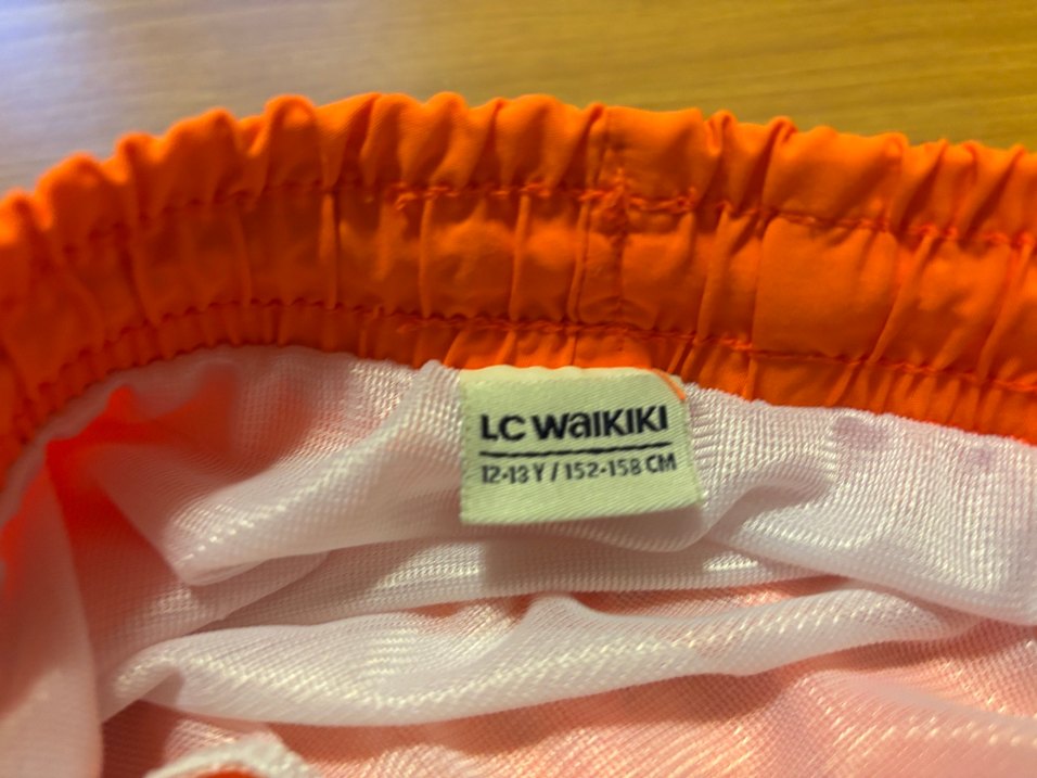 12-13 yal Turuncu Erkek çocuk Şort Mayo - Görsel 4