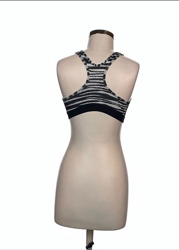 Zebra Desenli Siyah Spor Sütyeni - Görsel 3