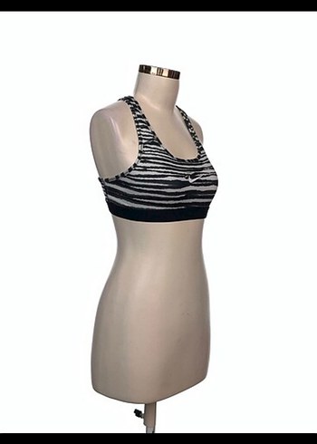 Zebra Desenli Siyah Spor Sütyeni - Görsel 2