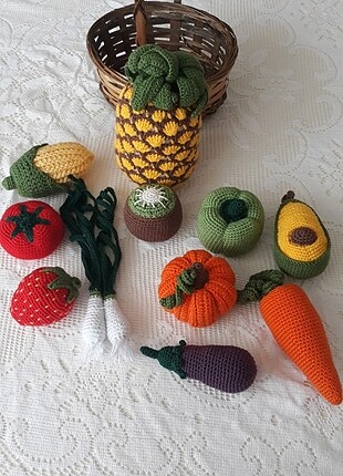 Meyve sebze amigurumi oyuncaklar 