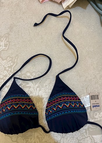 Nakışlı Bohem Tarzı Kadın Bikini Üstü