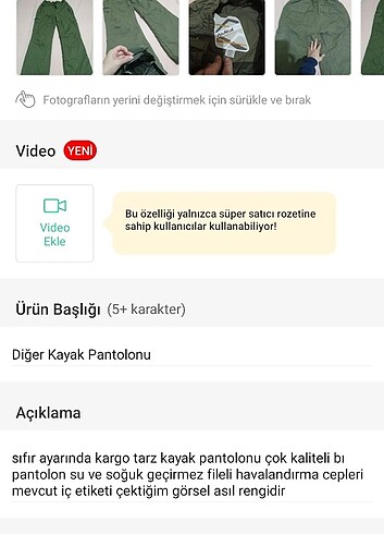 Kayak pantolonu  - Görsel 7