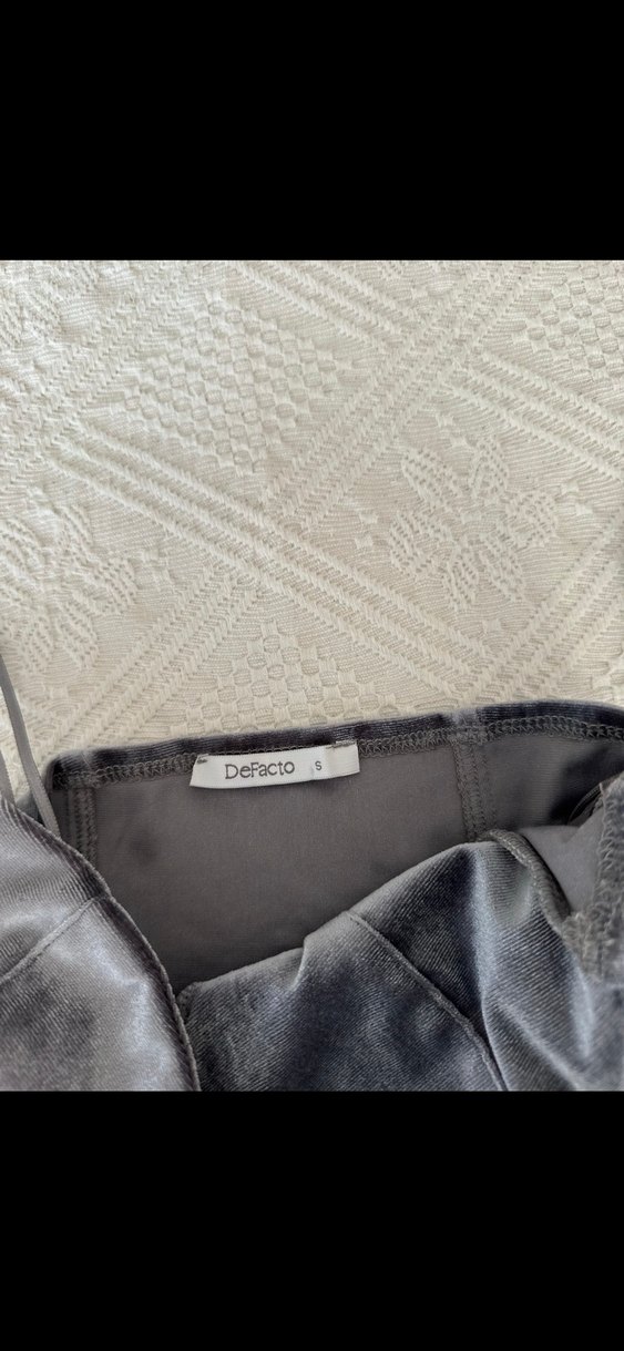 Siyah Süet Straplez Bustiyer - Görsel 2