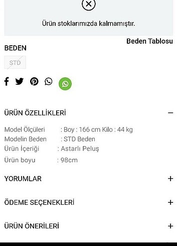 diğer Beden Havoş Beyaz Peluş