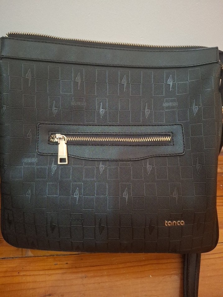 Tanca Siyah Deri Fermuarlı Kadın Çanta - Görsel 3