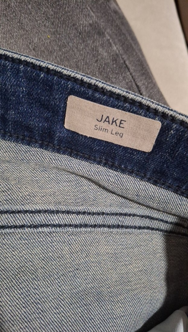 Mavi Düğmeli  Denim Pantolon - Görsel 3