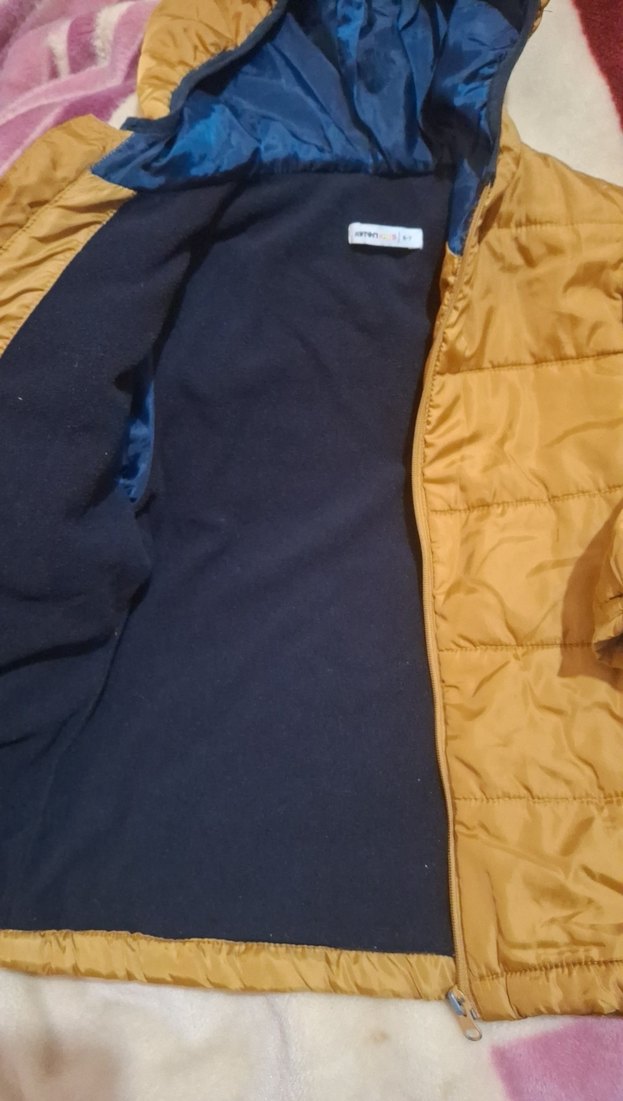 Kahverengi Fermuarlı Erkek Çocuk Mont - Görsel 5