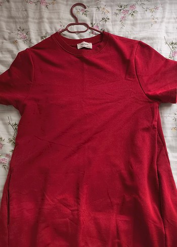 Kırmızı Salaş midi elbise - Görsel 5