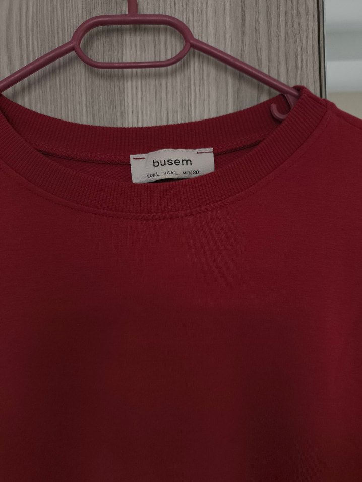 Kırmızı Salaş midi elbise - Görsel 3