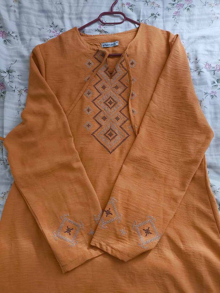 Uzun Bohem Nakışlı Kadın Tunik - Görsel 5