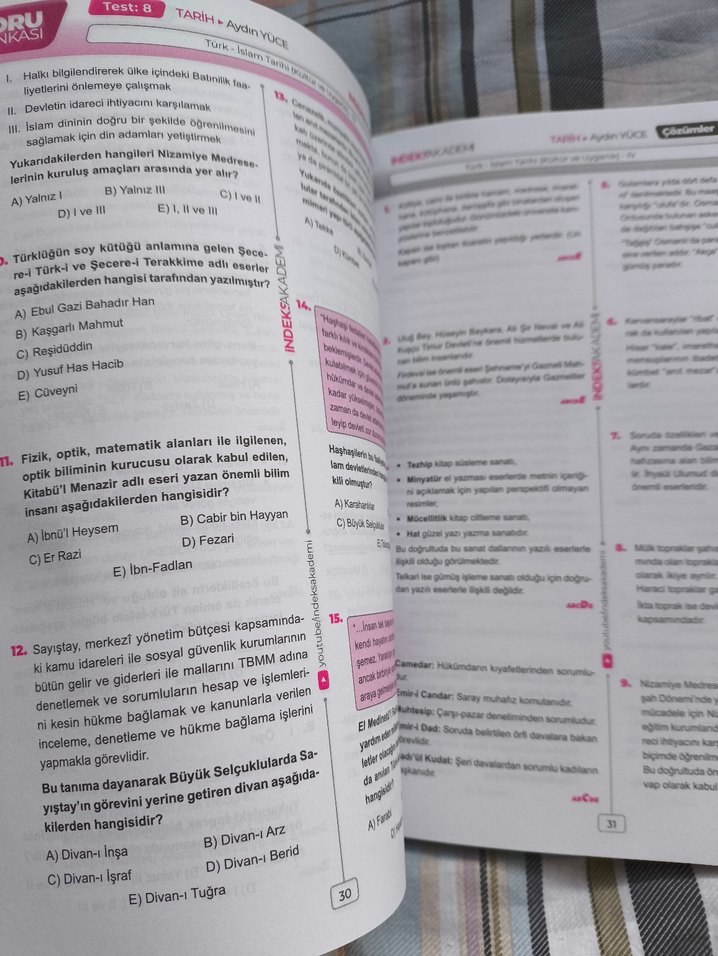 Aydın Yüce 2025 MEB-AGS Tarih Algoritması Soru Bankası - Görsel 3