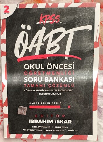 Okul öncesi soru bankası kitabı