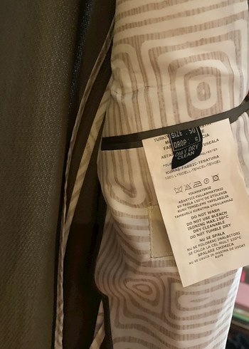 Bej Düğmeli Erkek Takım Ceketi - Görsel 2