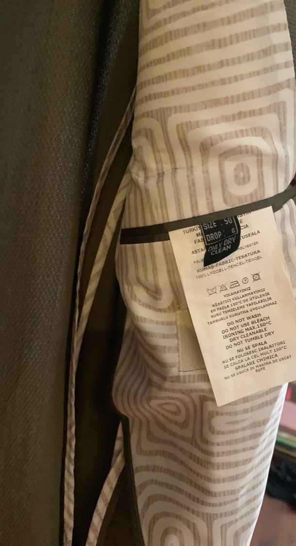 Bej Düğmeli Erkek Takım Ceketi - Görsel 2