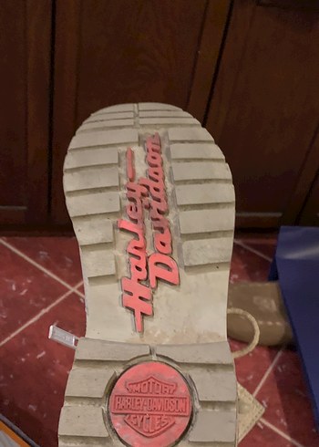 Harley davidson-Beyaz Deri Kadın Yüksek Topuklu Bot - Görsel 7