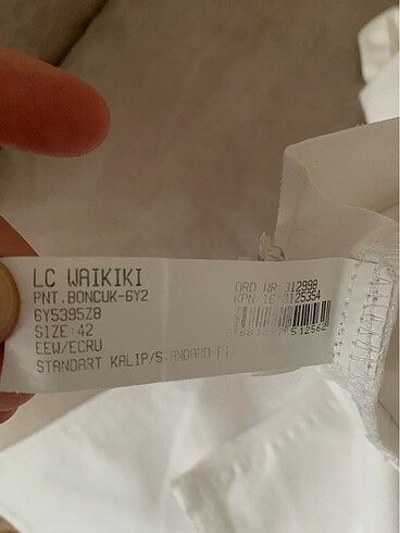 LCW beyaz kot pantolon - Görsel 6